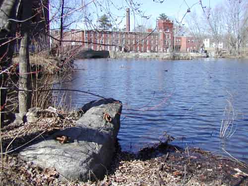 Middlesex Canal Museum from anchor stone