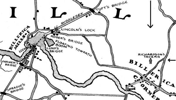 Lasher Map showing Richardson's Tavern