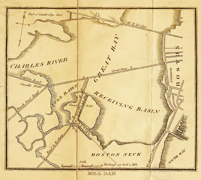 Hales, John G. A Survey of Boston and Its Vicinity. (Boston, 1821). - from the Lebenthal Map & Education center, Boston Public Library.