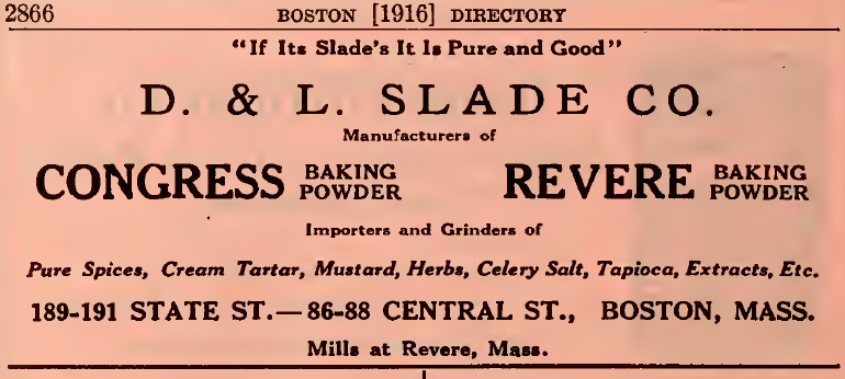Slade Mill advertisement