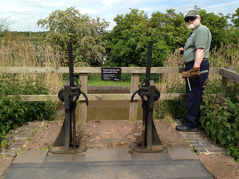 Figure 5: Wicket actuators, ‘Water Saver Lock, Droitwich Canal, UK